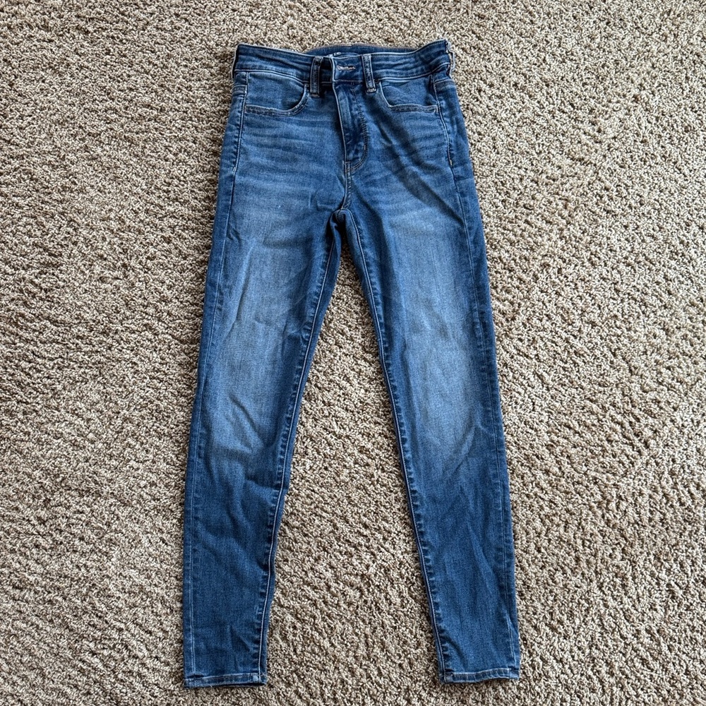 American Eagle Outfitters Dark Blue Skinny Jeans